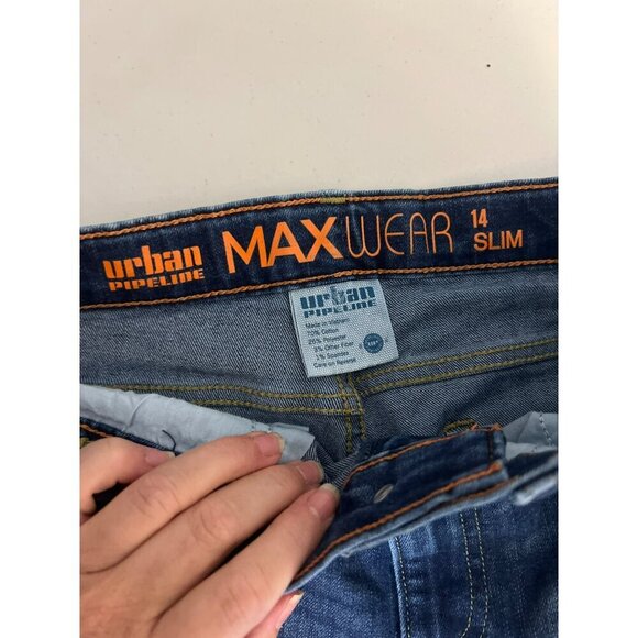 Urban Pipeline Girls Jeans Sz 14 Slim Medium Wash Jeans - Picture 7 of 7